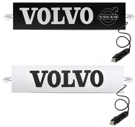 Табличка светящаяся VOLVO 24V (Двухстороняя со штекером)