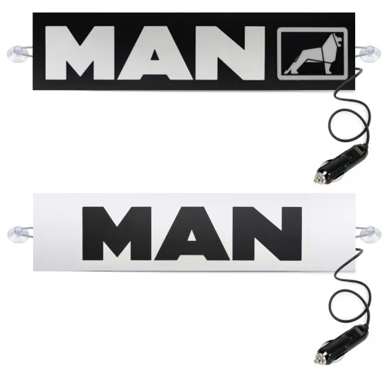 Табличка светящаяся MAN 24V (Двухстороняя со штекером)