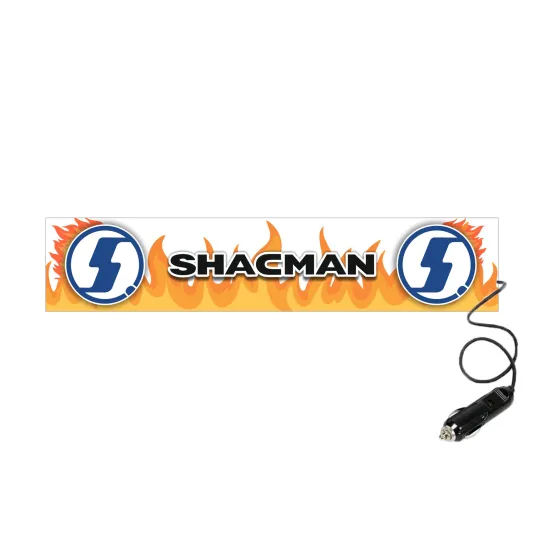 Табличка светящаяся FIRE SHACMAN 24V (Двухстороняя со штекером)