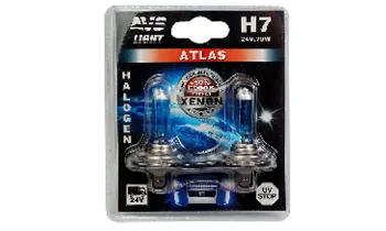 Галогенновые лампы AVS ATLAS /5000К/ H7.24V.70W.блистер- 2шт.