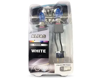 Газонаполненные лампы AVS ALFAS Maximum Intensity 4300K H7 12V 85W, комплект 2+2 (T-10) шт.