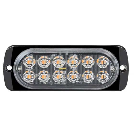 Маяк маркерный 12LED Желтый мигающий 12-24V /2