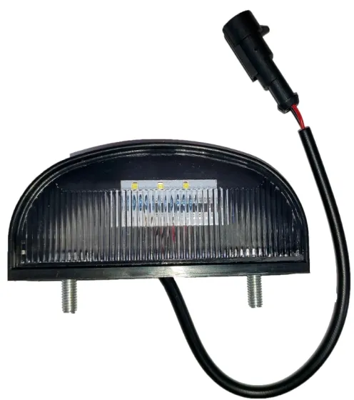 Подсветка номера LED 24V черная, 3LED, 75мм К-З 5490 МК /4