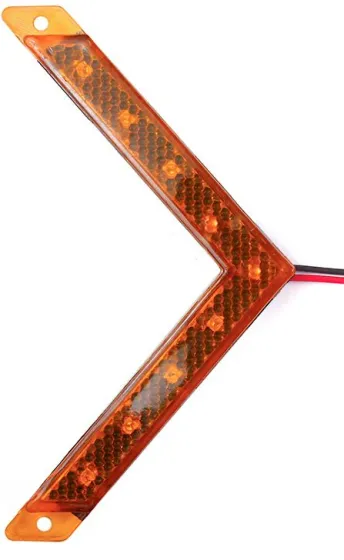 Стрелки большие 165 желтые 9LED 24V