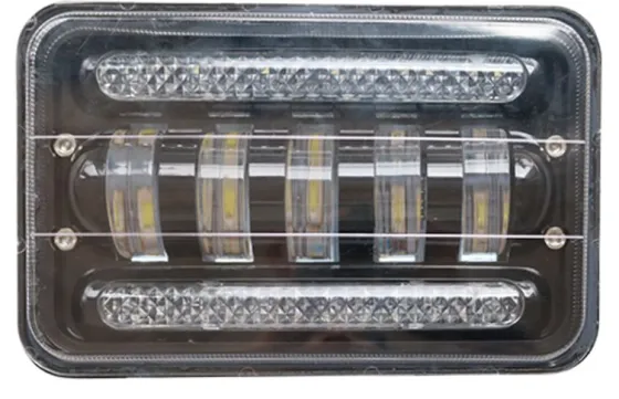 Фара противотуманная LED 50W, 12-24V, 5led, с ДХО, 170х110мм
