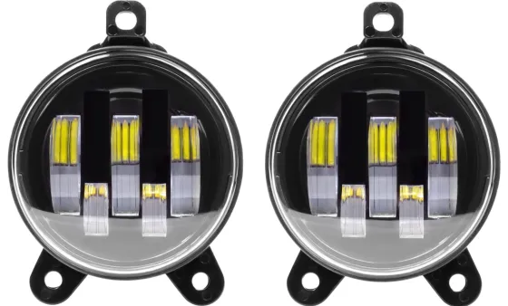 Фара противотуманная LED 50W Г-ль (универс.), 12-24V, d=90мм, Белый+Желтый к-т