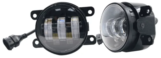 Фара противотуманная LED 50W DAF (универс.) 5Led, Б, 12-24V, d=90мм, регулир, к-т