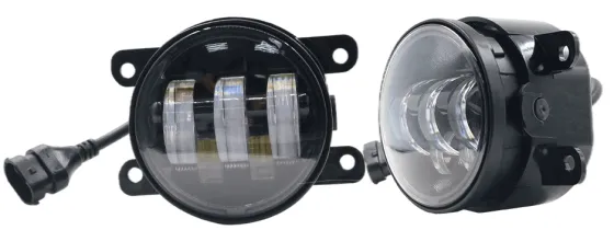 Фара противотуманная LED 50W DAF (универс.) 5Led, 2 режимa, Б/Ж, 12-24V, d=90мм, к-т