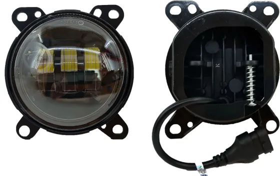 Фара противотуманная LED 30W DAF NEW 3Led, Белый, 12-24V, d=100мм, регулир., к-т