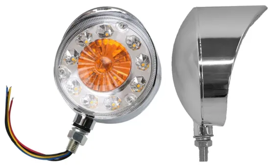 Фонарь габаритный D=115мм 14Led 12-24V /2
