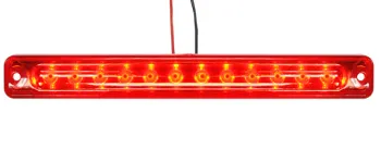Фонарь габаритный LED 24V, красный (L=180мм, 12-светодиодов-отражатель) NOKTA Турция