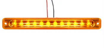 Фонарь габаритный LED 24V, желтый (L=180мм, 12-светодиодов-отражатель) NOKTA Турция