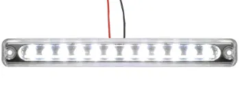 Фонарь габаритный LED 24V, белый (L=180мм, 12-светодиодов-отражатель) NOKTA Турция