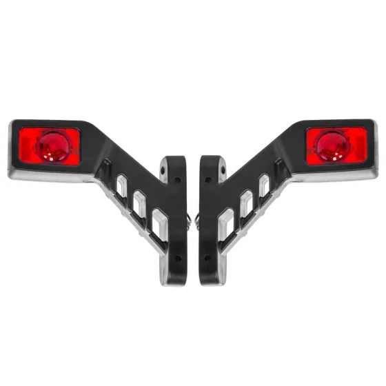 Фонарь габаритный LED 135мм с доп. габаритом сбоку 12V/24V ТрАС (прямоугольный средний)
