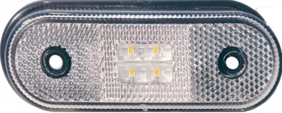 Фонарь маркерный 100 белый 24V овальный с проводом ТАС