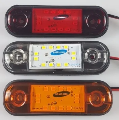 Фонарь маркерный 160 Овал Бегущий 12LED красный (SAMSUNG)