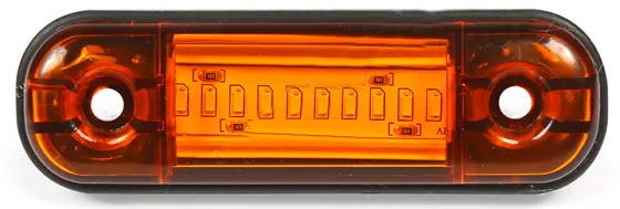 Фонарь маркерный 160 10LED в ряд Желтый 24V