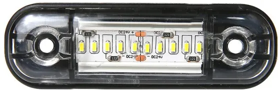 Фонарь маркерный 160 10LED в ряд Белый 24V