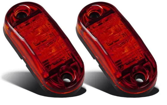 Фонарь маркерный 166 2LED Красный 12-24V