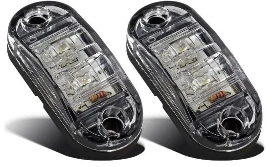 Фонарь маркерный 166 2LED Белый 12-24V