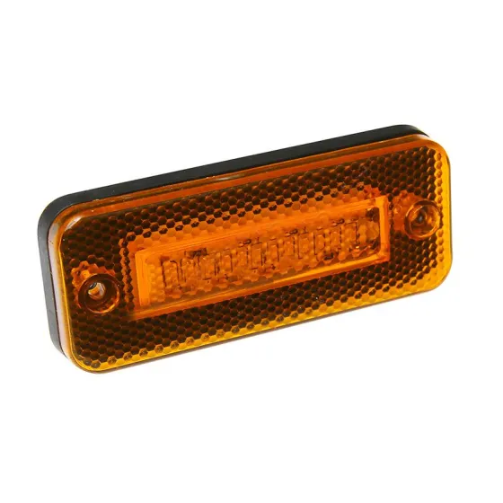 Фонарь маркерный 163 LED желтый 12LED с прокладкой 24V