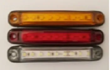 Фонарь маркерный 161 9LED желтый с прокладкой 12-24V ТАС