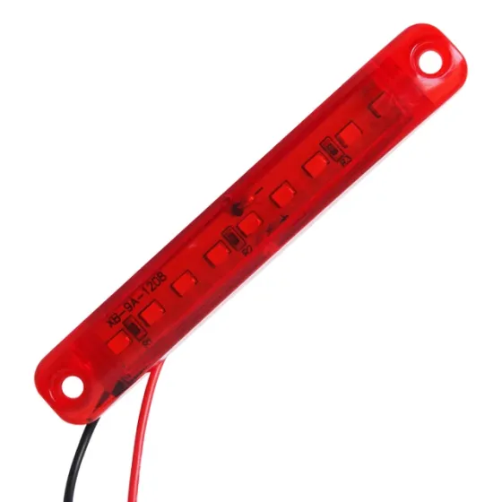 Фонарь маркерный 161 9LED красный 12-24V PR /4