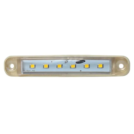 Фонарь маркерный 161 6LED белый с прокладкой 24V (SAMSUNG)