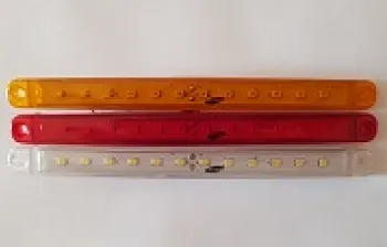 Фонарь маркерный 172 красный 12LED h=25мм с прокладкой 12-24V (SAMSUNG)