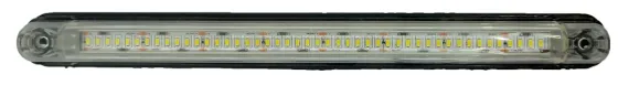 Фонарь маркерный 172 белый 48LED h=25мм с прокладкой 24V