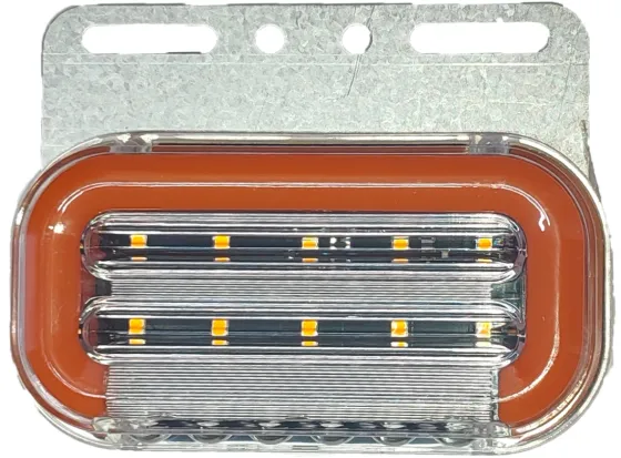 Фонарь маркерный с подсветкой колеса №10 с бегущим огнём Желтый 12V (уп. 4шт)