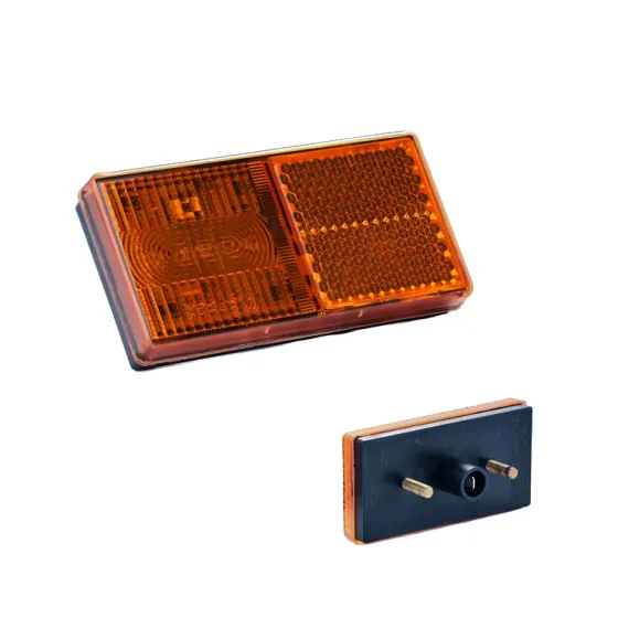 Фонарь маркерный К-З LED желтый (круглый разъём) 24V (Старый образец)
