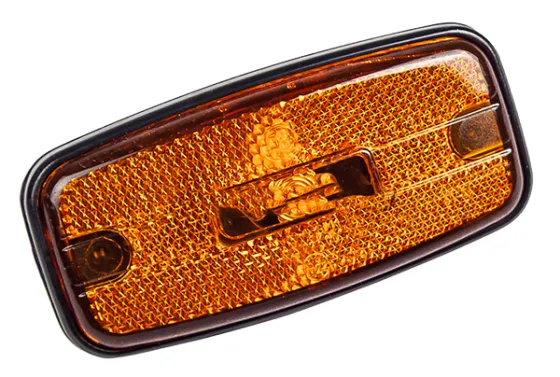 Фонарь маркерный АФ-12-00 LED Желтый 24V Овальный разъем /10/58