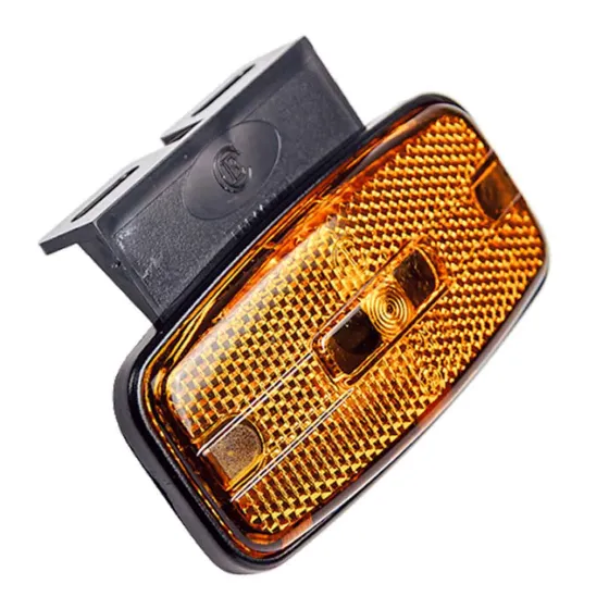 Фонарь маркерный АФ-12-00 LED Желтый 24V Евро разъем с кронштейном