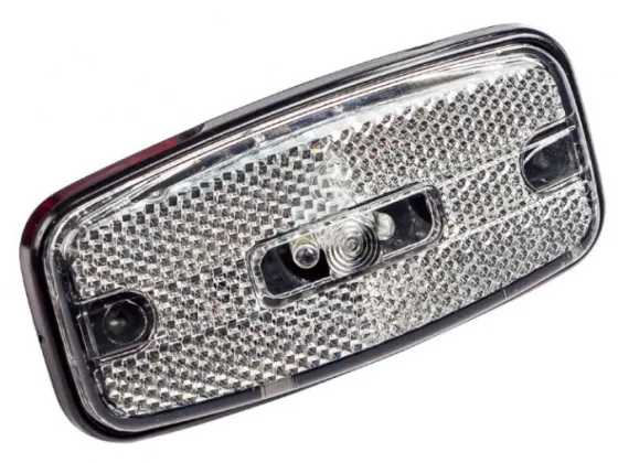 Фонарь маркерный АФ-12-00 LED Белый 12-24V Евро разъем