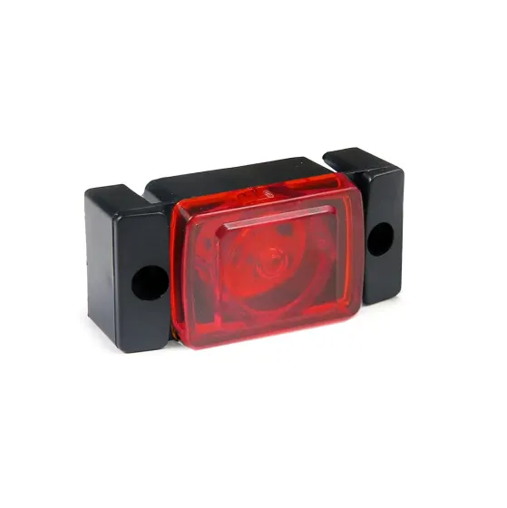 Фонарь габаритный маркерный LED красный 12V/24V (кубик) (линза) ТрАС /10