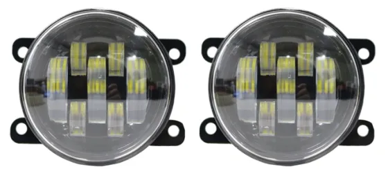 Фара противотуманная LED 70W DAF (универс.) 7Led, 2 режимa, Б/Ж, 12-24V, d=90мм, регулир., к-т