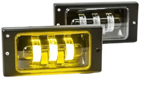 Фара противотуманная LED 50W, 5Led, 2 режимa, Б/Ж, 12-24V, 170х85мм, регулир., к-т