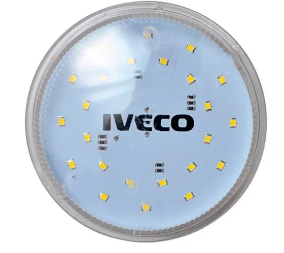 Стекло П/Т фары IVECO STRALIS (2003-2007) LED- Платой пластик