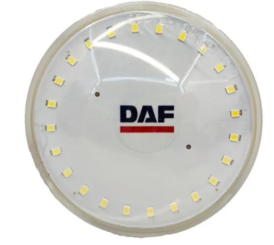 Стекло П/Т фары DAF-105 с LED- Платой (По кругу) пластик
