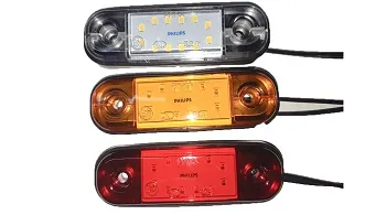 Указатель габарита (маркерный) 160 12LED (ОВАЛ) желтый PHILIPS /10