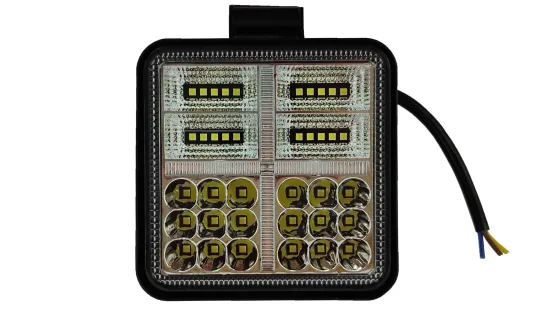 Фара противотуманная LED 19W, 12-24V, 2 режима, Б/Ж, 103х103х25мм