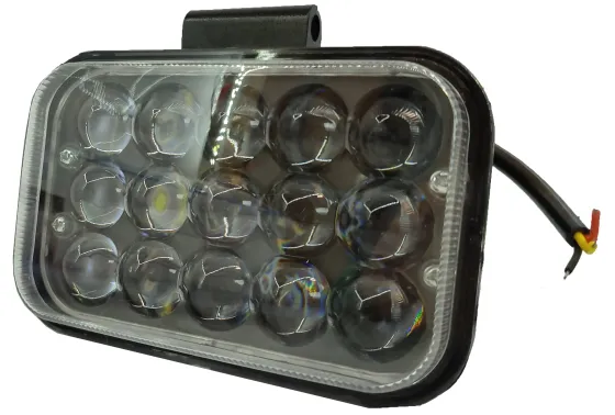 Фара противотуманная LED 170х110х70мм 15Led 12-24V 2 режима Линза
