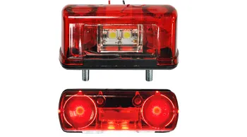 Подсветка номера LED 24V красная, 4-светодиода, EURO NOKTA / YP
