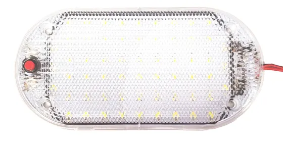 Плафон в кабину LED 60Led накладной с выключателем 12-24V