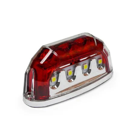 Подсветка номера LED 24V 4+4LED Красная Турция, к-т