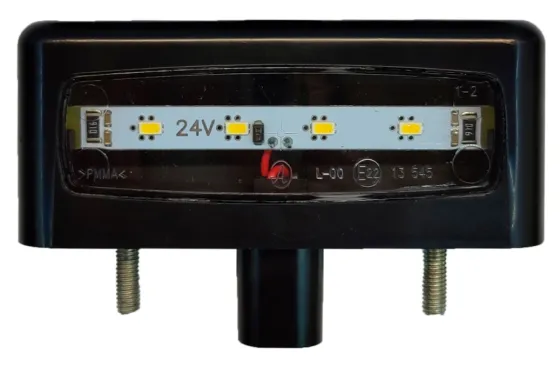 Подсветка номера LED 24V (между шпиль. 72мм) К-З, М-З Черная