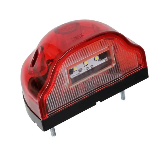 Подсветка номера LED 12-24V ВОЛНА Красная 4 диода 001.3717-01 ТрАС герметичная /1/30