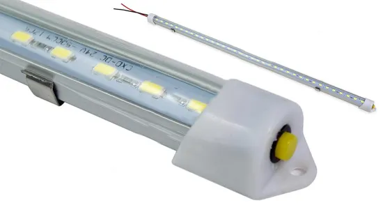Плафон салона с выключателем 24v (Белая) 50см