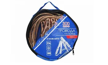 Провода прикуривателя МАЯКАВТО 300А, L=2,5м /1/12